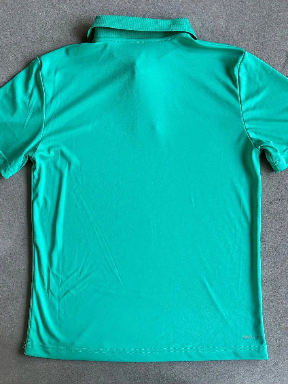 Nike Boys Teal Green Performance Polo with White Logos